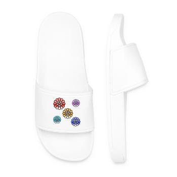 Fleur - Claquettes Homme - blanc - Devant