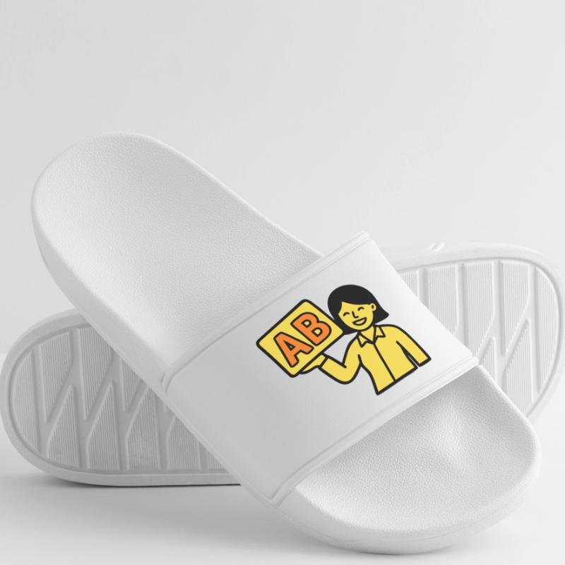 Enseignant à l’école primaire ABC Vector Claquettes Homme