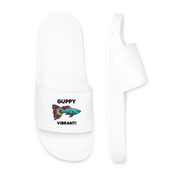 Fish Guppy Vibrant Swim Exotic Aquarium - Männer Badelatschen - Weiß - Vorne