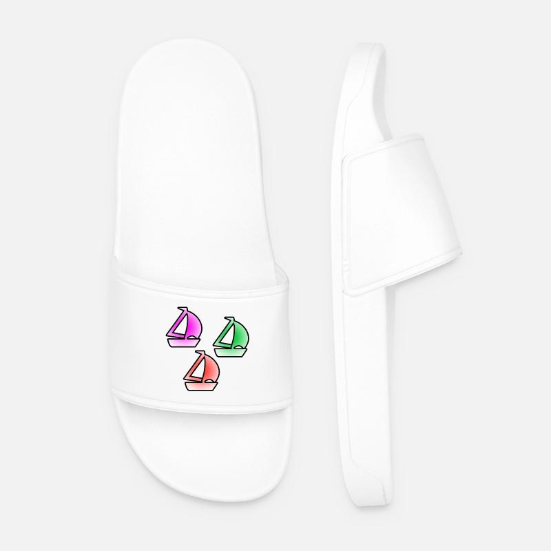 Sail - Men’s Pool Sliders - white
