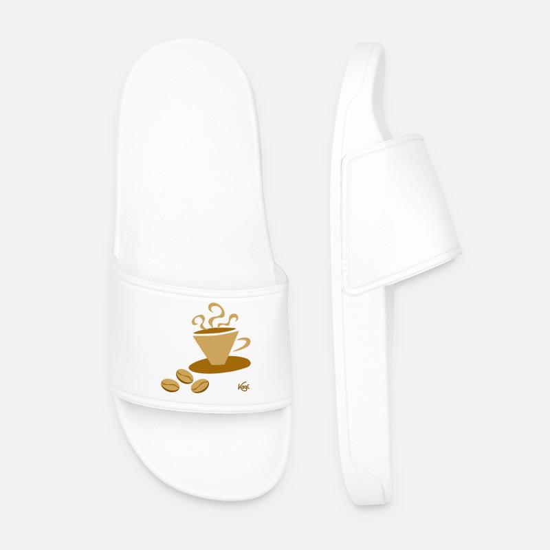 Coffee Cup2 - Men’s Pool Sliders - white