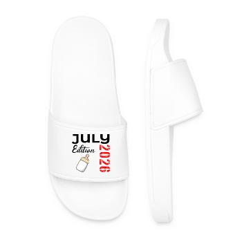 Baby Birth July 2026 - Men’s Pool Sliders - white - Front