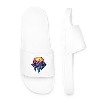 Eisberge Symbol Berge - Men’s Pool Sliders - white - Front