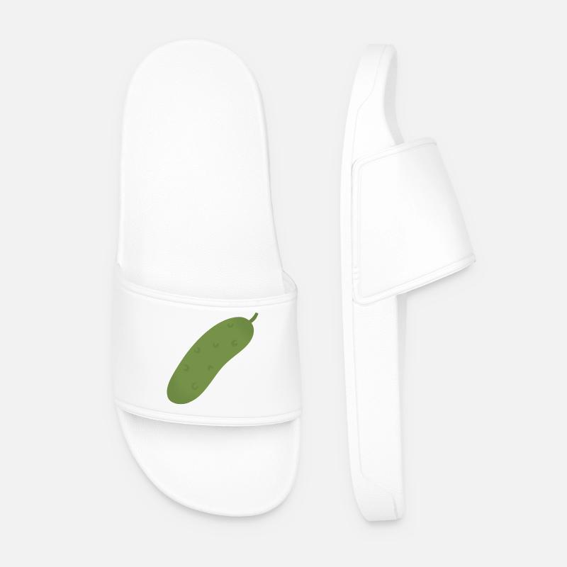 Pickle Tee - Männer Badelatschen - Weiß