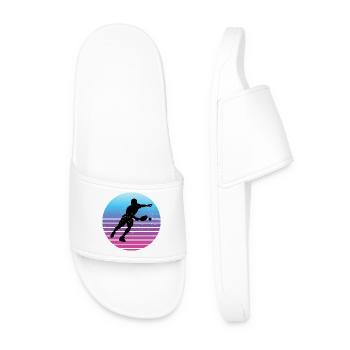 Pickleballer Geschenkidee für Pickleballsport Fans - Männer Badelatschen - Weiß - Vorne