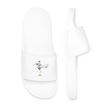 Graphique des joueurs du tournoi de football Game Field - Claquettes Homme - blanc - Devant