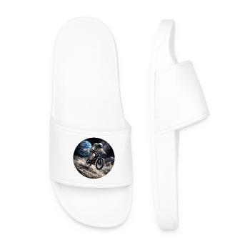 Astronaute vélo lunaire - Claquettes Homme - blanc - Devant