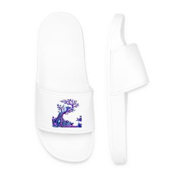 Magic Crystal Dragon Tree - Men’s Pool Sliders - white - Front