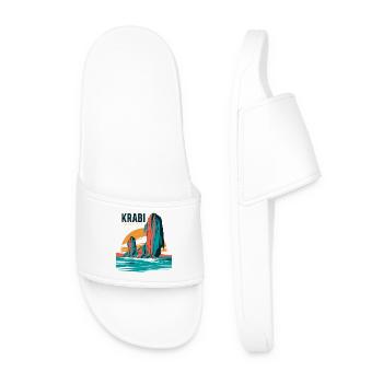 Paysage rocheux du Krabi Sunset - Claquettes Homme - blanc - Devant