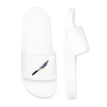 Shimmering Spear of Art - Men’s Pool Sliders - white - Front