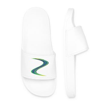 Glowing Drift – Strange Attractor - Men’s Pool Sliders - white - Front