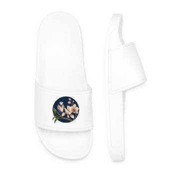 Mante religieuse sur orchidées - Claquettes Homme - blanc - Devant