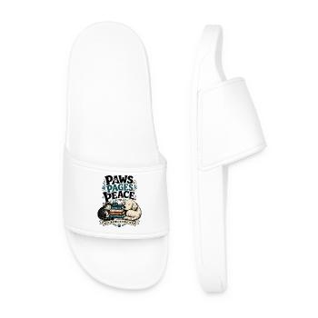 Livres Animaux de compagnie Chat Chien Cadeau pour lecteurs - Claquettes Homme - blanc - Devant