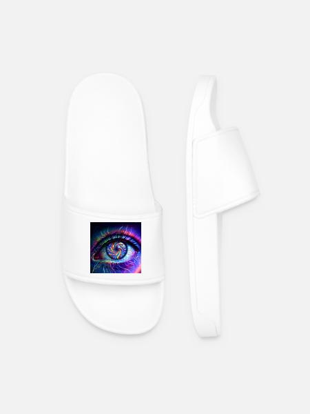 Goa_Eye_PEKE - Men’s Pool Sliders - white