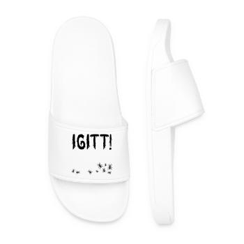 Yuck Ants - Men’s Pool Sliders - white - Front
