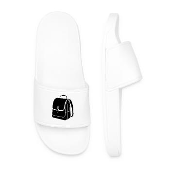 School Bag - Men’s Pool Sliders - white - Front