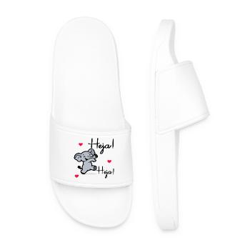 Hello Elephants - Men’s Pool Sliders - white - Front