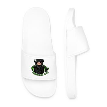Casque de montée d’adrénaline de motard - Claquettes Homme - blanc - Devant