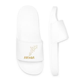 Anissa as sailing - Men’s Pool Sliders - white - Front