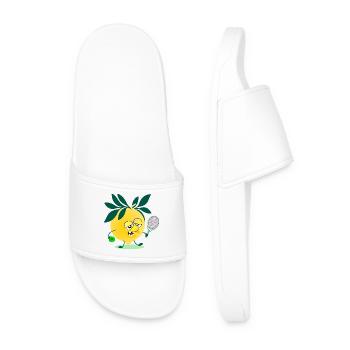 Kids Tennis Lemon - Men’s Pool Sliders - white - Front