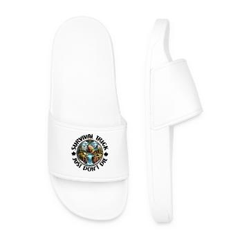 Survival Trick Skills Wilderness Survival - Men’s Pool Sliders - white - Front