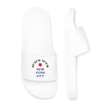 New York City - Claquettes Homme - blanc - Devant