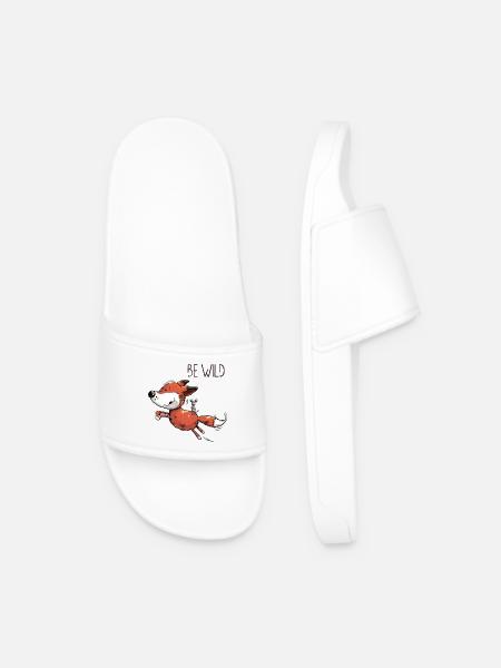 Soyez le renard sauvage avec la souris à cheval - Baby - Comic - Claquettes Homme - blanc