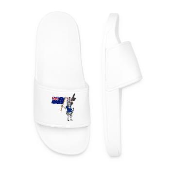 Néo-Zélandais Zebra - Claquettes Homme - blanc - Devant