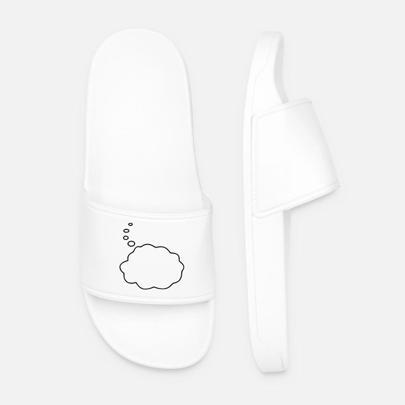 Speech Bubble / Sprechblase - Männer Badelatschen - Weiß