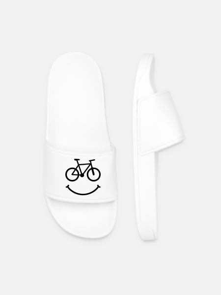 bike smile biker - Männer Badelatschen - Weiß