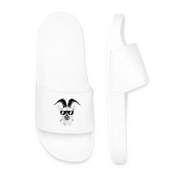 Goat goats - Men’s Pool Sliders - white - Front