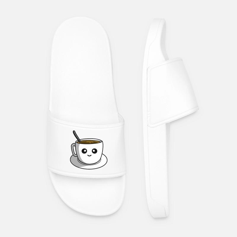 Kaffeepause - Männer Badelatschen - Weiß