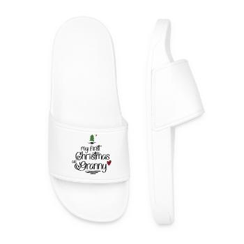 Mon premier Noël en tant que Mamie - Claquettes Homme - blanc - Devant