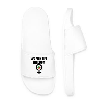 Women life freedom - Men’s Pool Sliders - white - Front