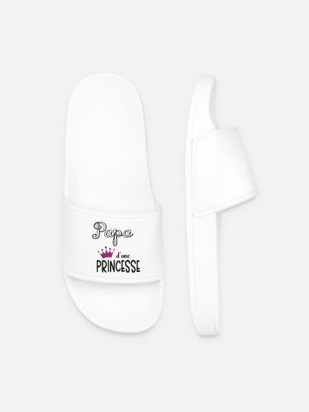 papa dune princesse - Claquettes Homme - blanc