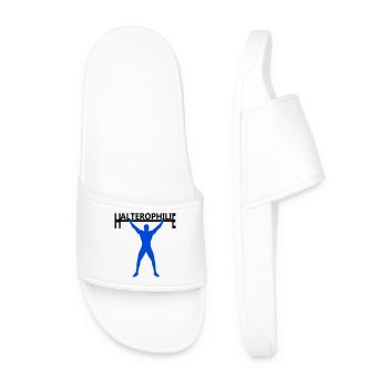 Haltérophilie - Claquettes Homme - blanc - Devant