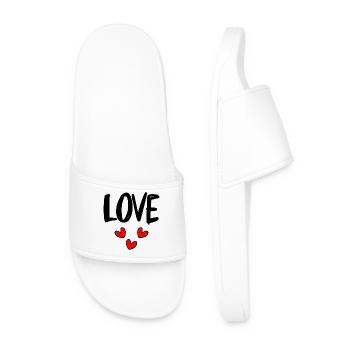 CHRISTMAS. YEAR. ANNIVERSARY. RETIREMENT. DAD. MAMAM. - Men’s Pool Sliders - white - Front