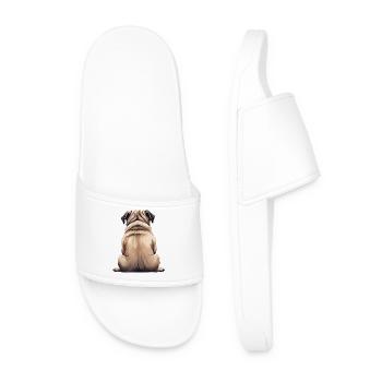 Pug - Men’s Pool Sliders - white - Front