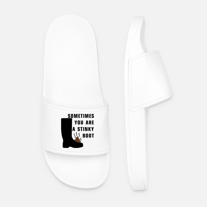 Sometimes you are a stinky boot - Männer Badelatschen - Weiß