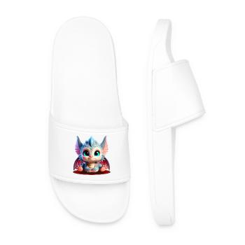 Adorable Baby Dragons | Colorful Chibi Edition - Men’s Pool Sliders - white - Front