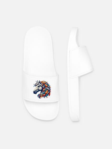 Cheval - Claquettes Homme - blanc