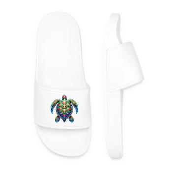 Tortue - Claquettes Homme - blanc - Devant