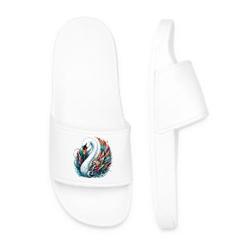 Swan - Men’s Pool Sliders - white - Front