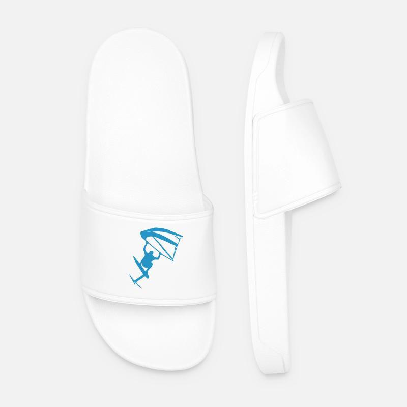 Wingfoiling Sticker - Männer Badelatschen - Weiß