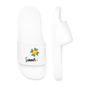 VACANCES. BONNES VACANCES. MAÎTRESSE. MAÎTRE. PROF - Claquettes Homme - blanc - Devant