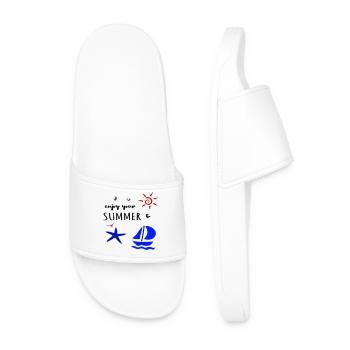 profitez de votre été, Urlaub - Claquettes Homme - blanc - Devant