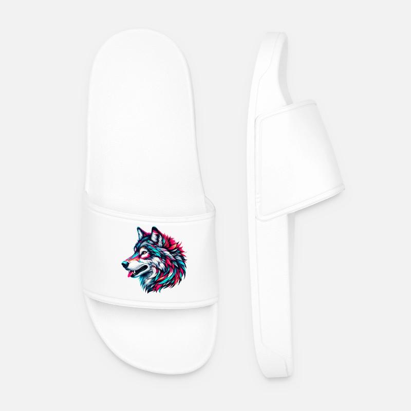 Wolf - Men’s Pool Sliders - white