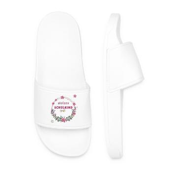 Inscription d’écoliers fiers - Claquettes Homme - blanc - Devant