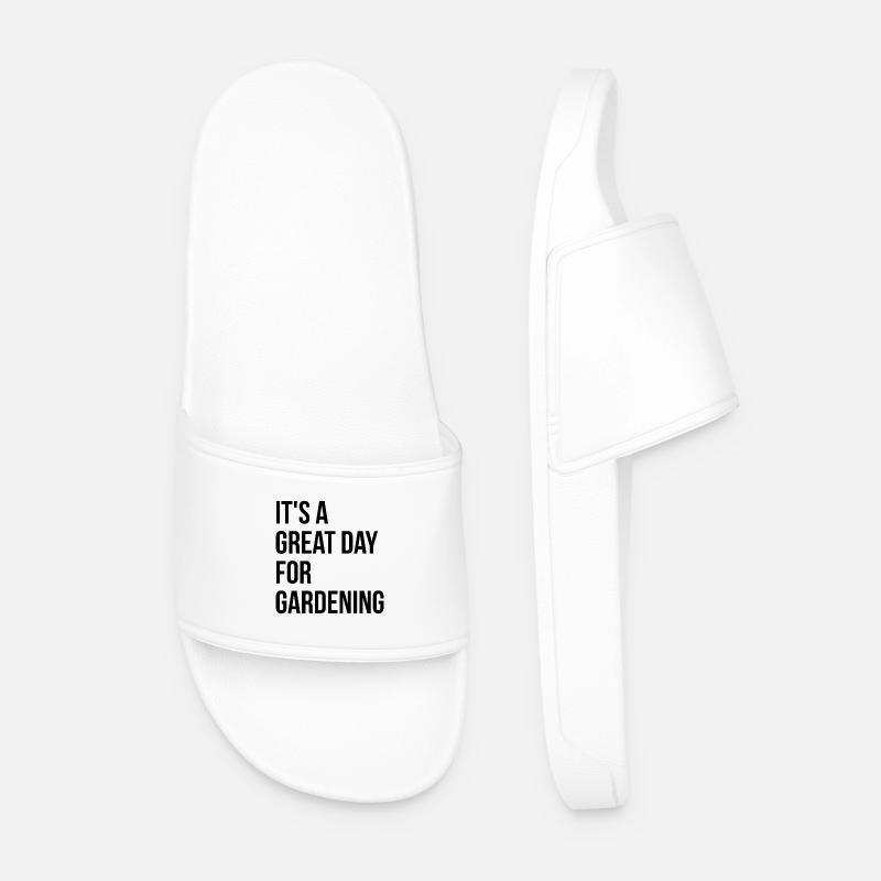 Gartenarbeit - Männer Badelatschen - Weiß