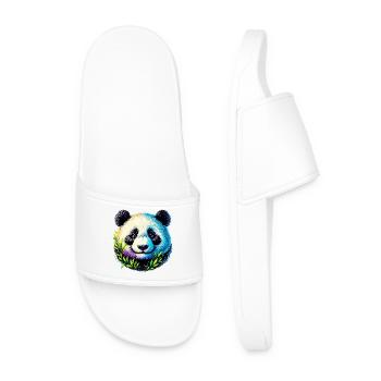 Panda - Männer Badelatschen - Weiß - Vorne